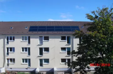 Sonnenkollektoren für die Warmwasserbereitung 